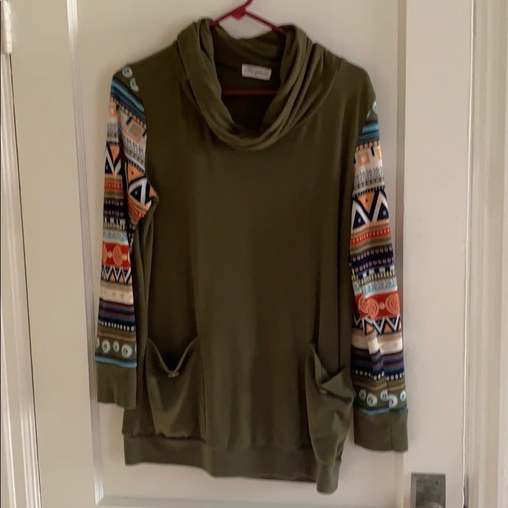 Tunic style sweatshirt